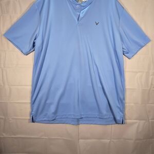 Callaway Men's Light Blue Performance Polo Shirt, Size XXL.